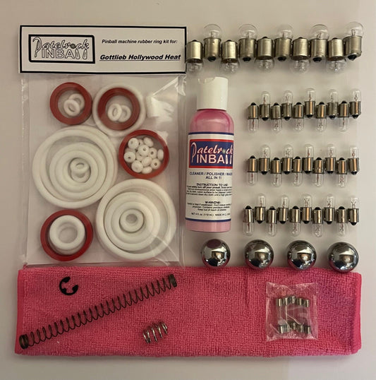 Gottlieb Hollywood Heat Pinball Machine Maintenance Kit