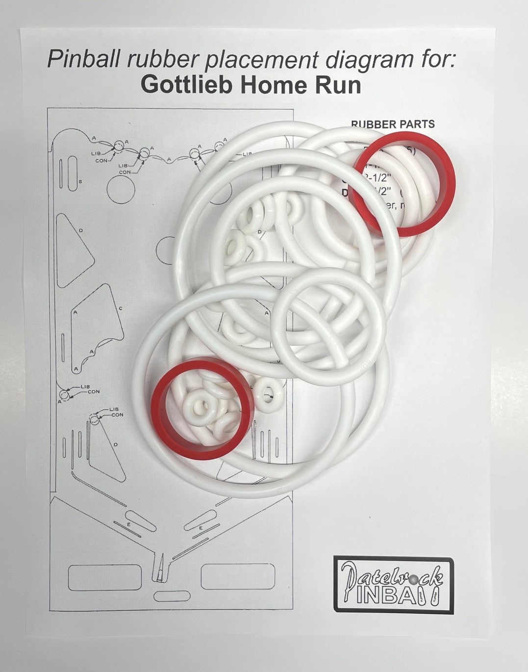 Gottlieb Home Run Pinball Machine Maintenance Kit