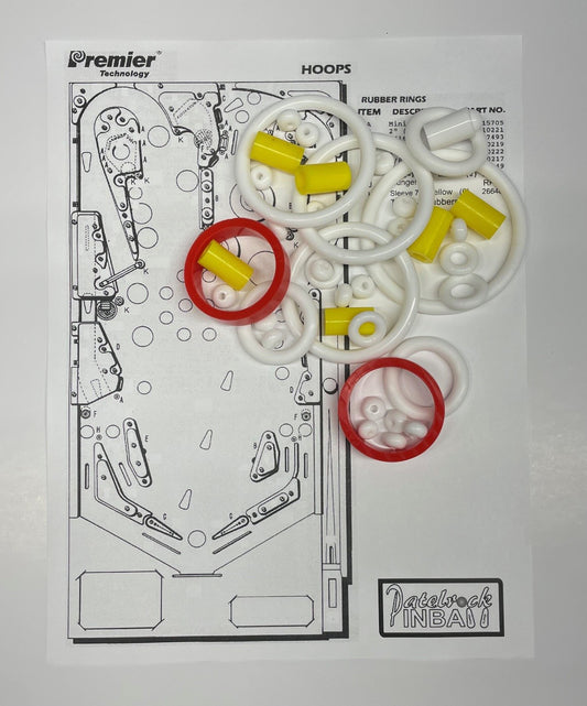 Gottlieb Hoops Pinball Machine Rubber Ring Kit