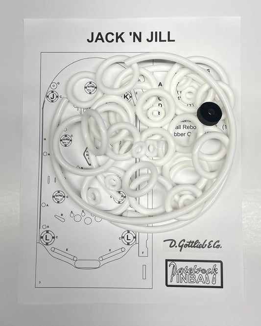 Gottlieb Jack 'N Jill Pinball Machine Rubber Ring Kit