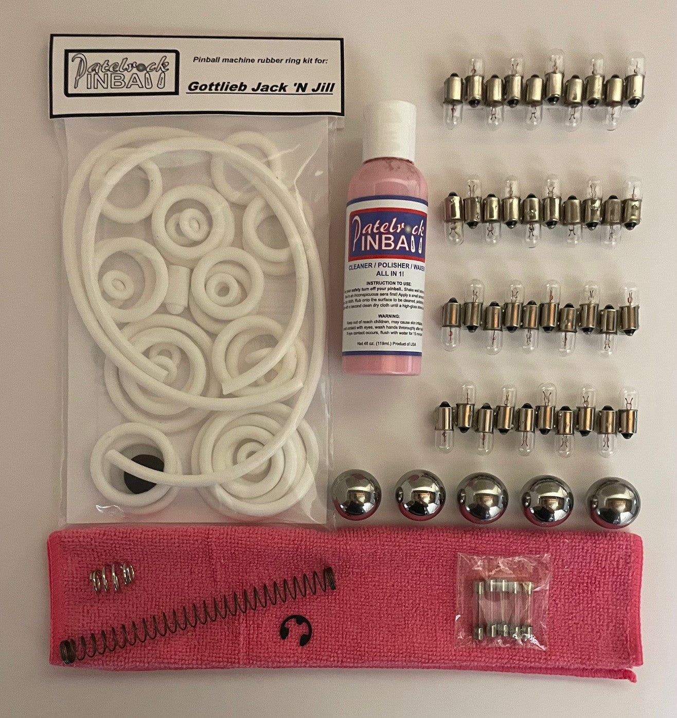 Gottlieb Jack N Jill Pinball Machine Maintenance Kit