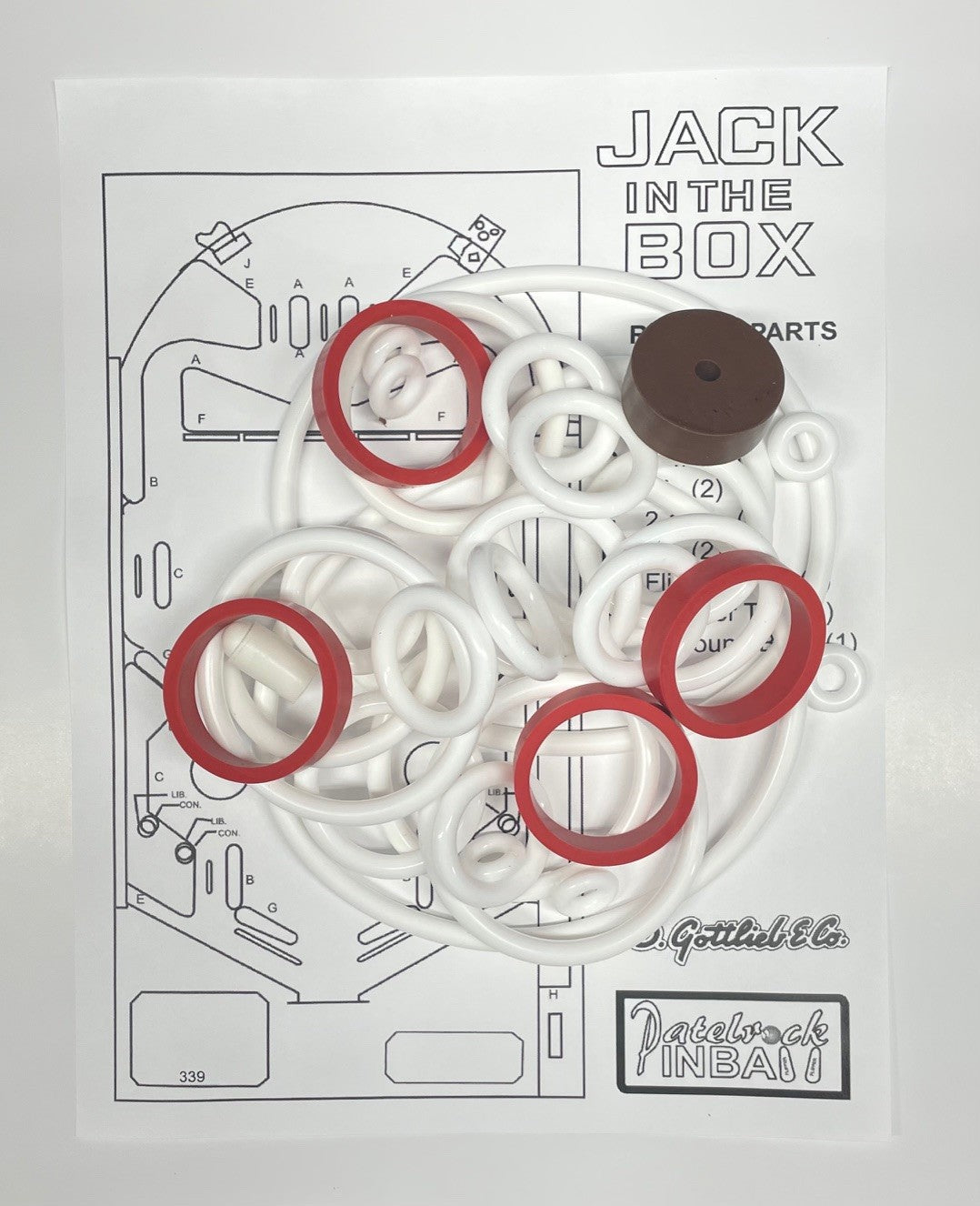 Gottlieb Jack in the Box Pinball Machine Maintenance Kit