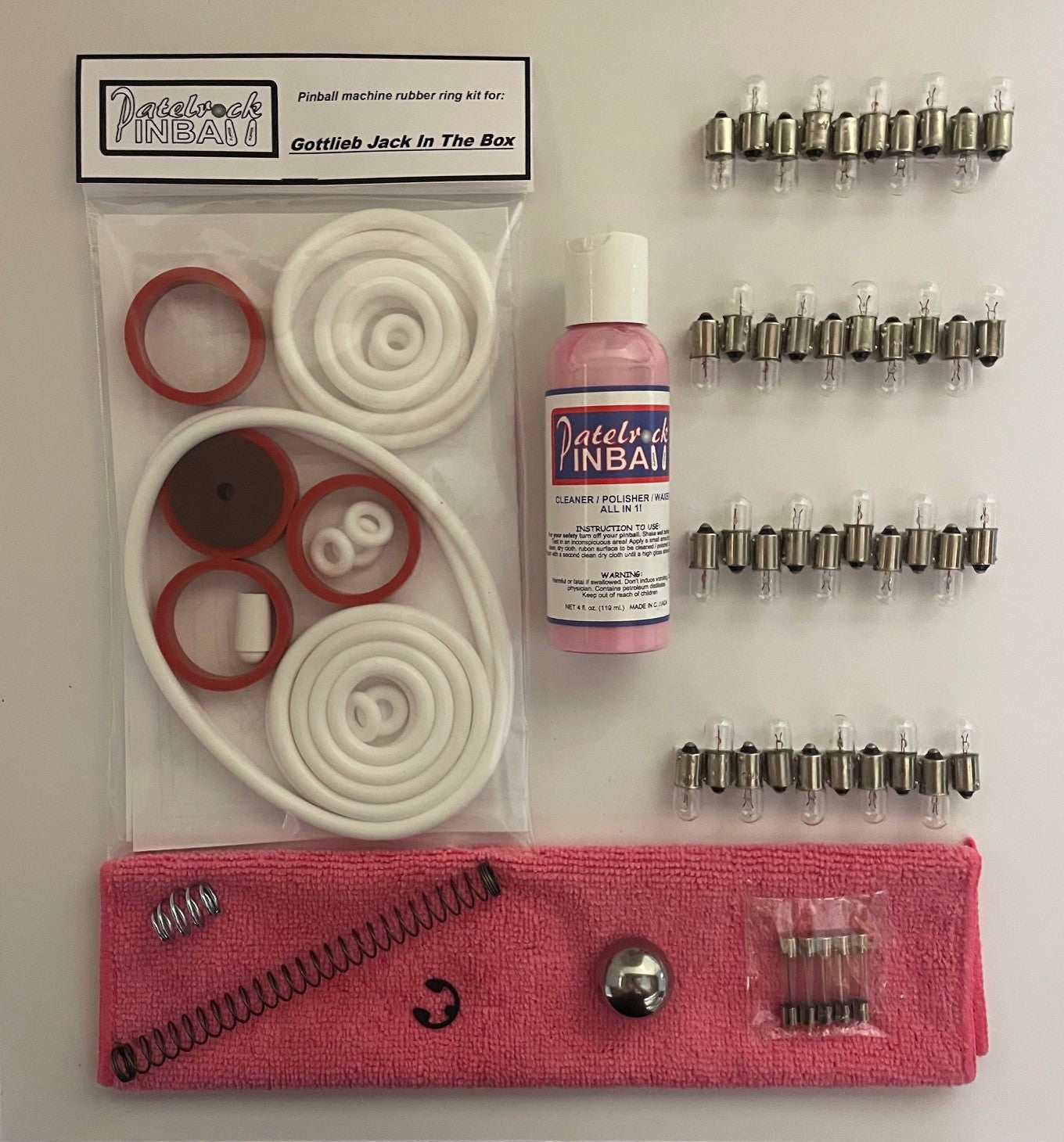 Gottlieb Jack in the Box Pinball Machine Maintenance Kit