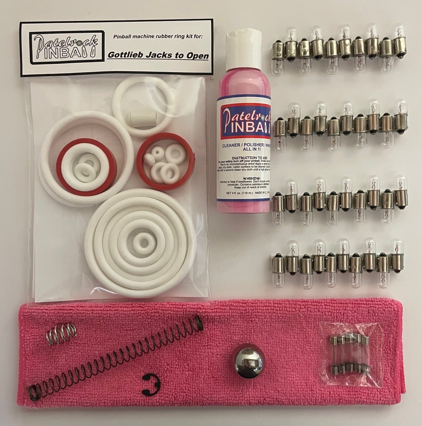 Gottlieb Jacks to Open Pinball Machine Maintenance Kit