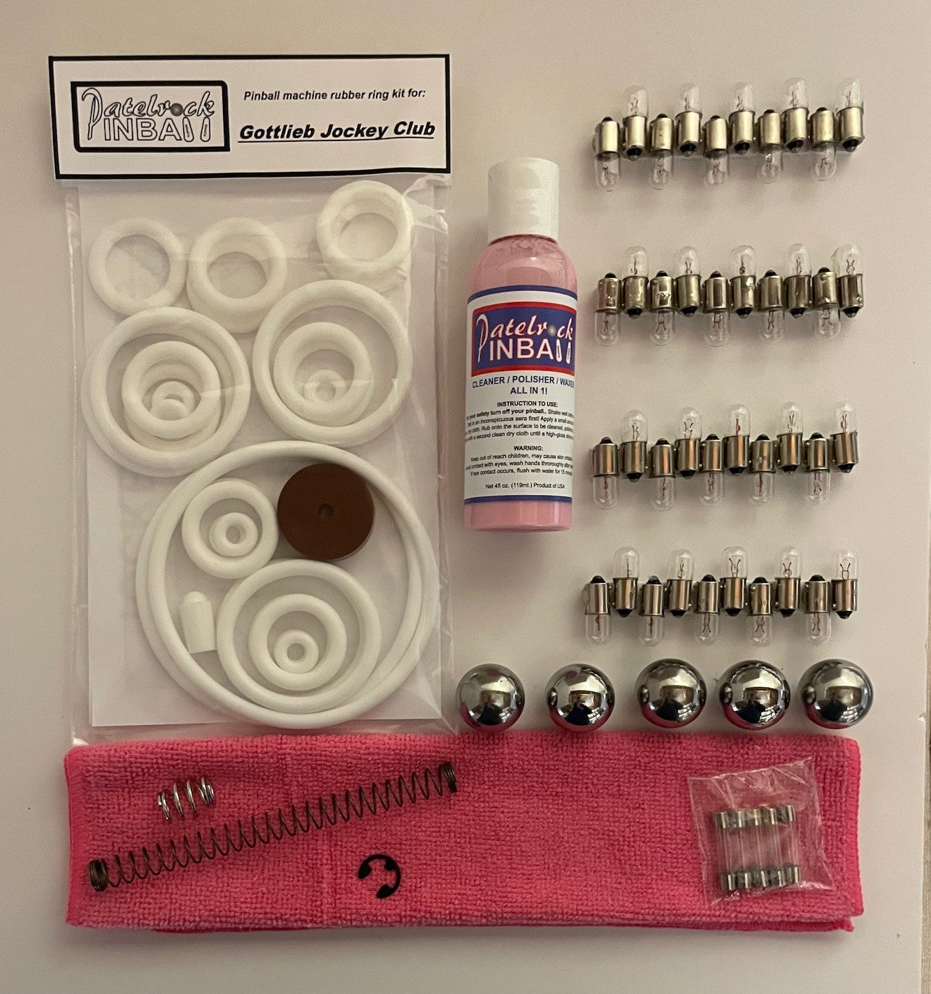 Gottlieb Jockey Club Pinball Machine Maintenance Kit