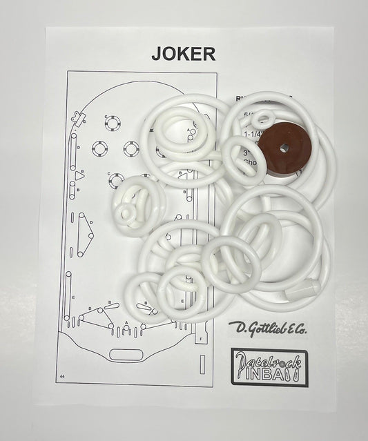 Gottlieb Joker Pinball Machine Rubber Ring Kit