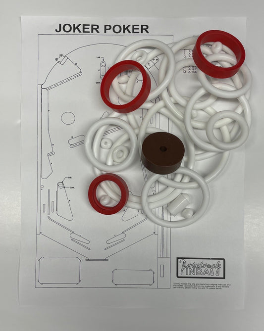 Gottlieb Joker Poker Pinball Machine Rubber Ring Kit