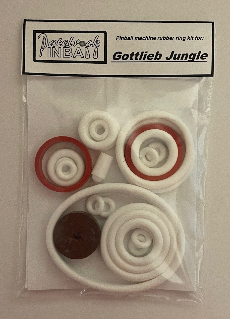 Gottlieb Jungle Pinball Machine Rubber Ring Kit