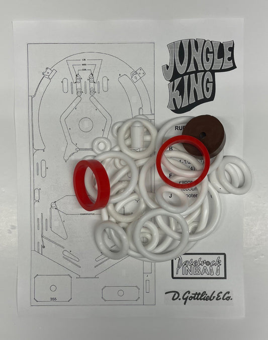 Gottlieb Jungle King Pinball Machine Rubber Ring Kit