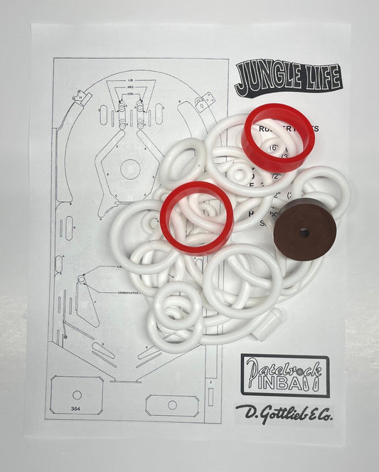 Gottlieb Jungle Life Pinball Machine Rubber Ring Kit