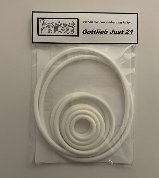 Gottlieb Just 21 Pinball Machine Rubber Ring Kit