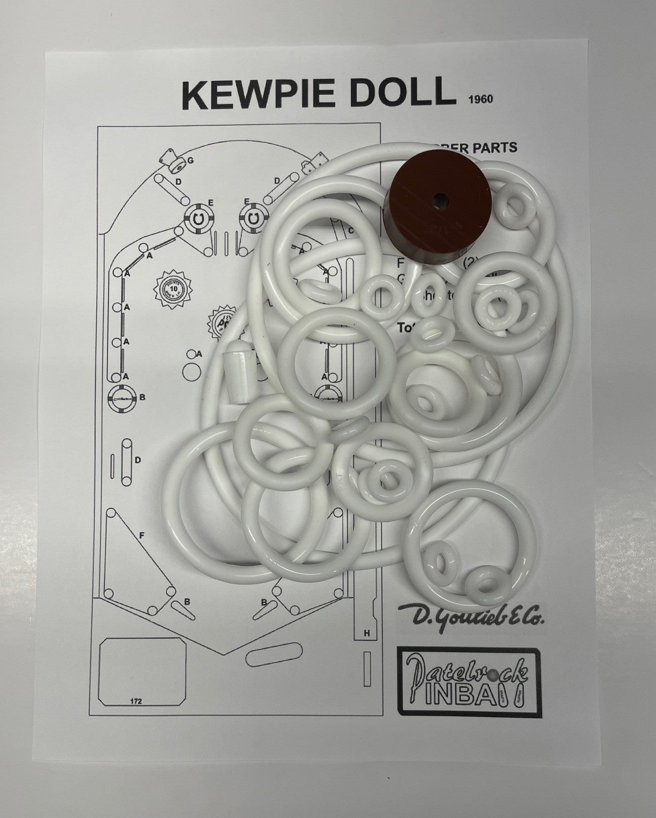 Gottlieb Kewpie Doll Pinball Machine Maintenance Kit