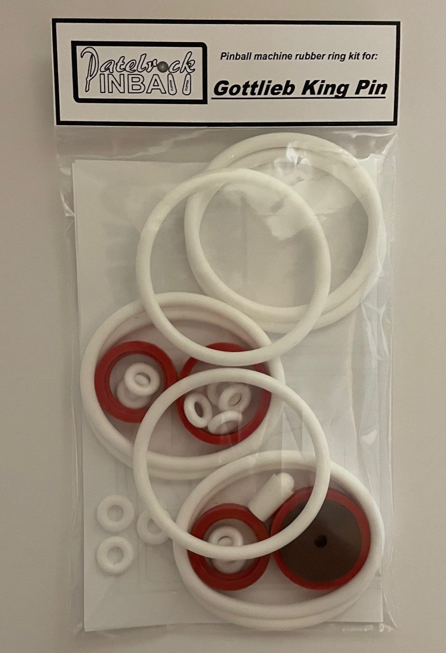 Gottlieb King Pin Pinball Machine Rubber Ring Kit
