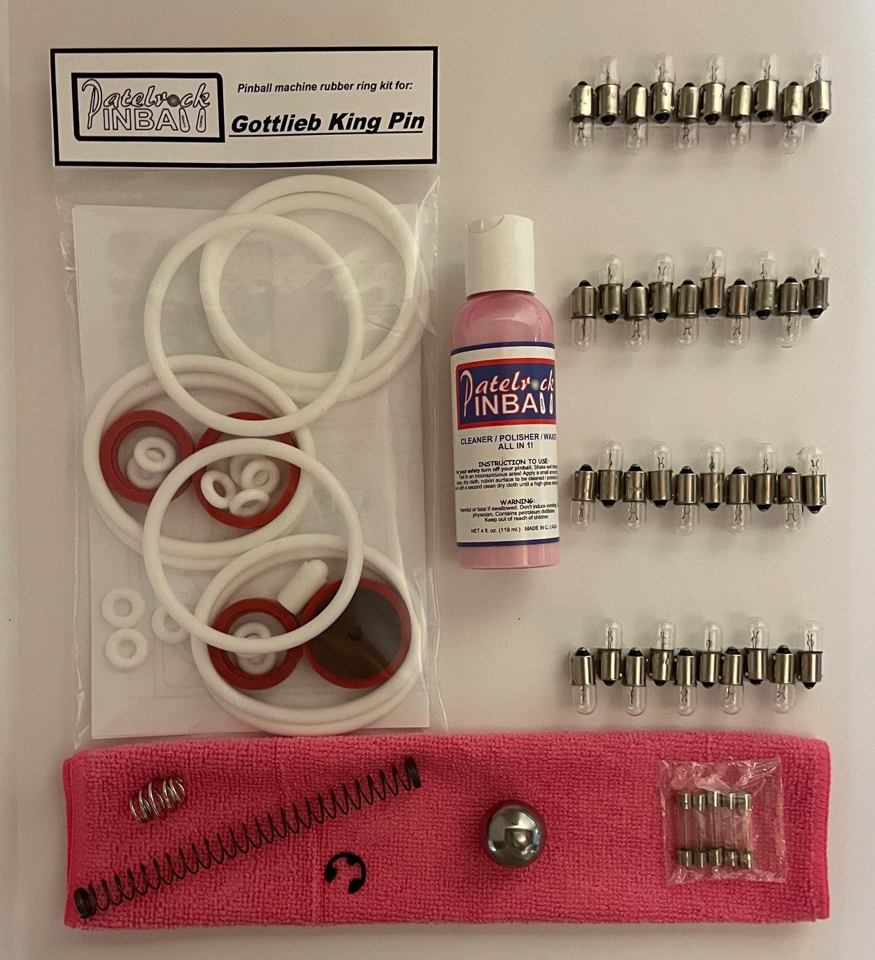 Gottlieb King Pin Pinball Machine Maintenance Kit