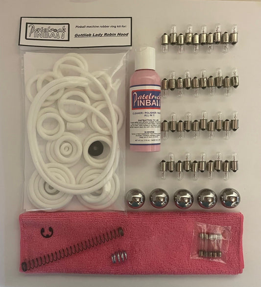 Gottlieb Lady Robin Hood Round Table Pinball Machine Maintenance Kit