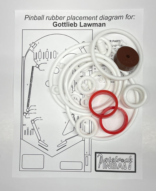 Gottlieb Lawman Pinball Machine Maintenance Kit