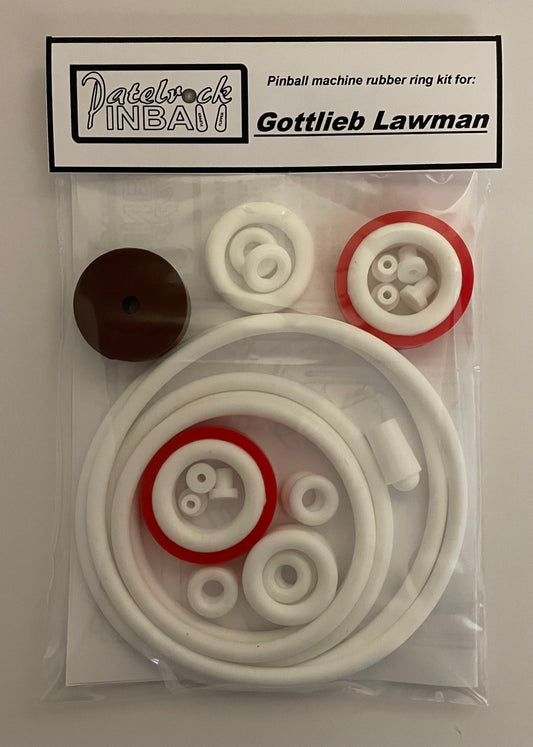 Gottlieb Lawman Pinball Machine Rubber Ring Kit