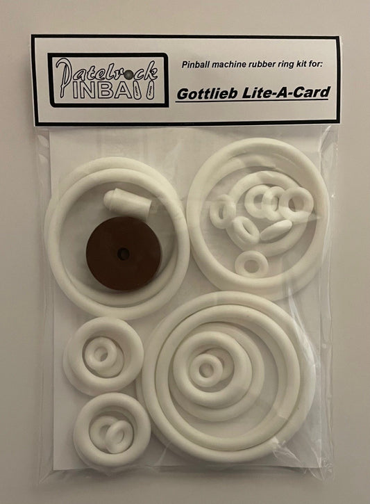Gottlieb Lite-A-Card Pinball Machine Rubber Ring Kit