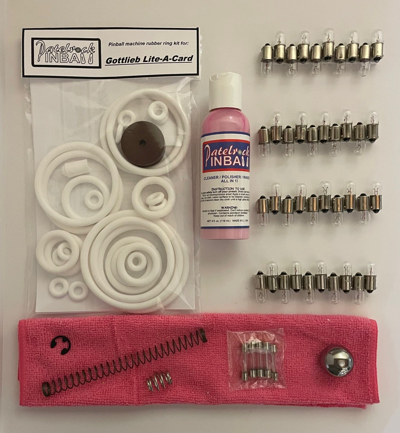 Gottlieb Lite-A-Card Pinball Machine Maintenance Kit