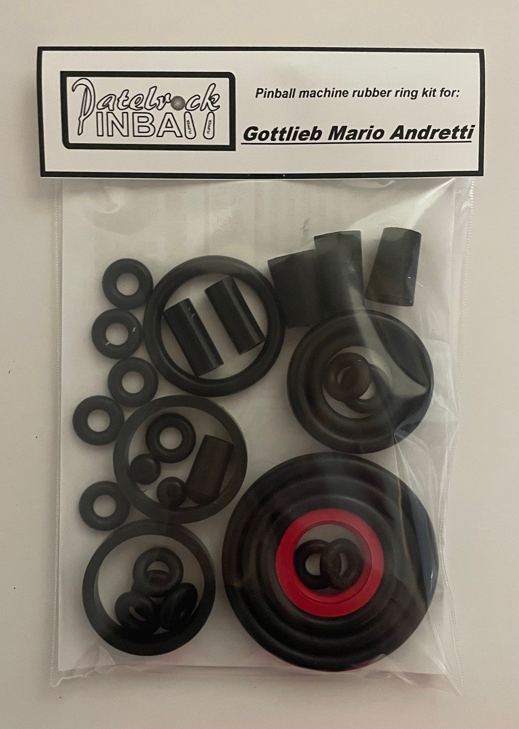 Gottlieb Mario Andretti Pinball Machine Rubber Ring Kit