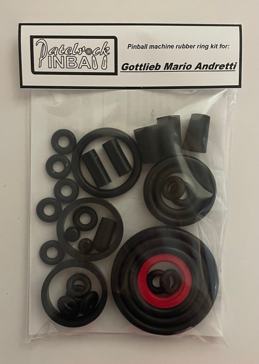 Gottlieb Mario Andretti Pinball Machine Rubber Ring Kit