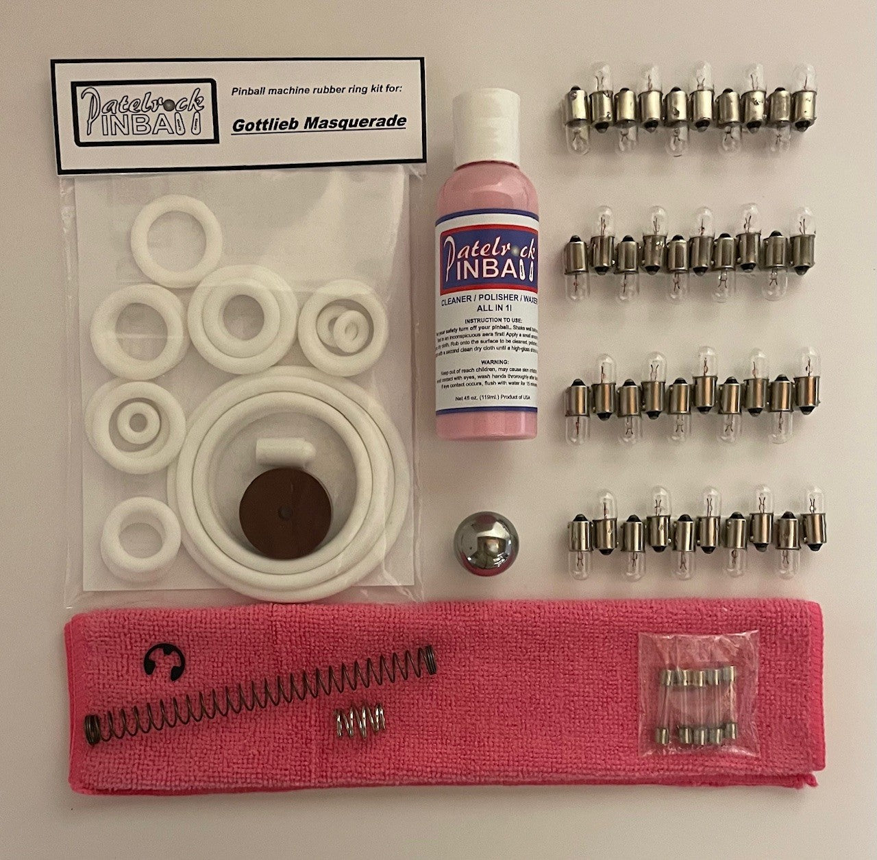 Gottlieb Masquerade Pinball Machine Maintenance Kit