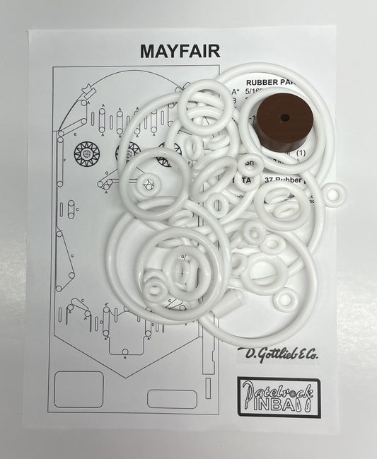 Gottlieb Mayfair Pinball Machine Rubber Ring Kit
