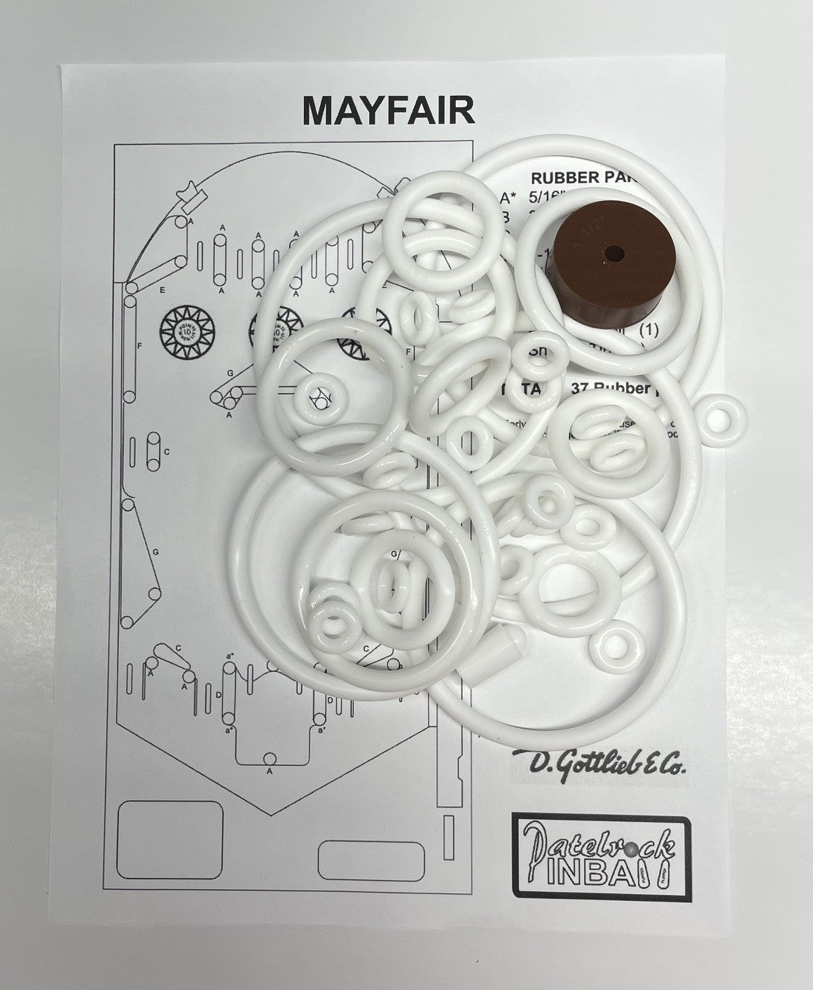 Gottlieb Mayfair Pinball Machine Maintenance Kit