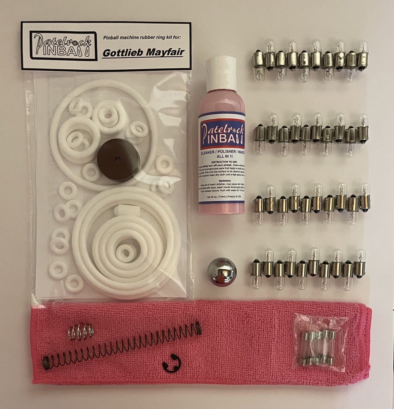 Gottlieb Mayfair Pinball Machine Maintenance Kit
