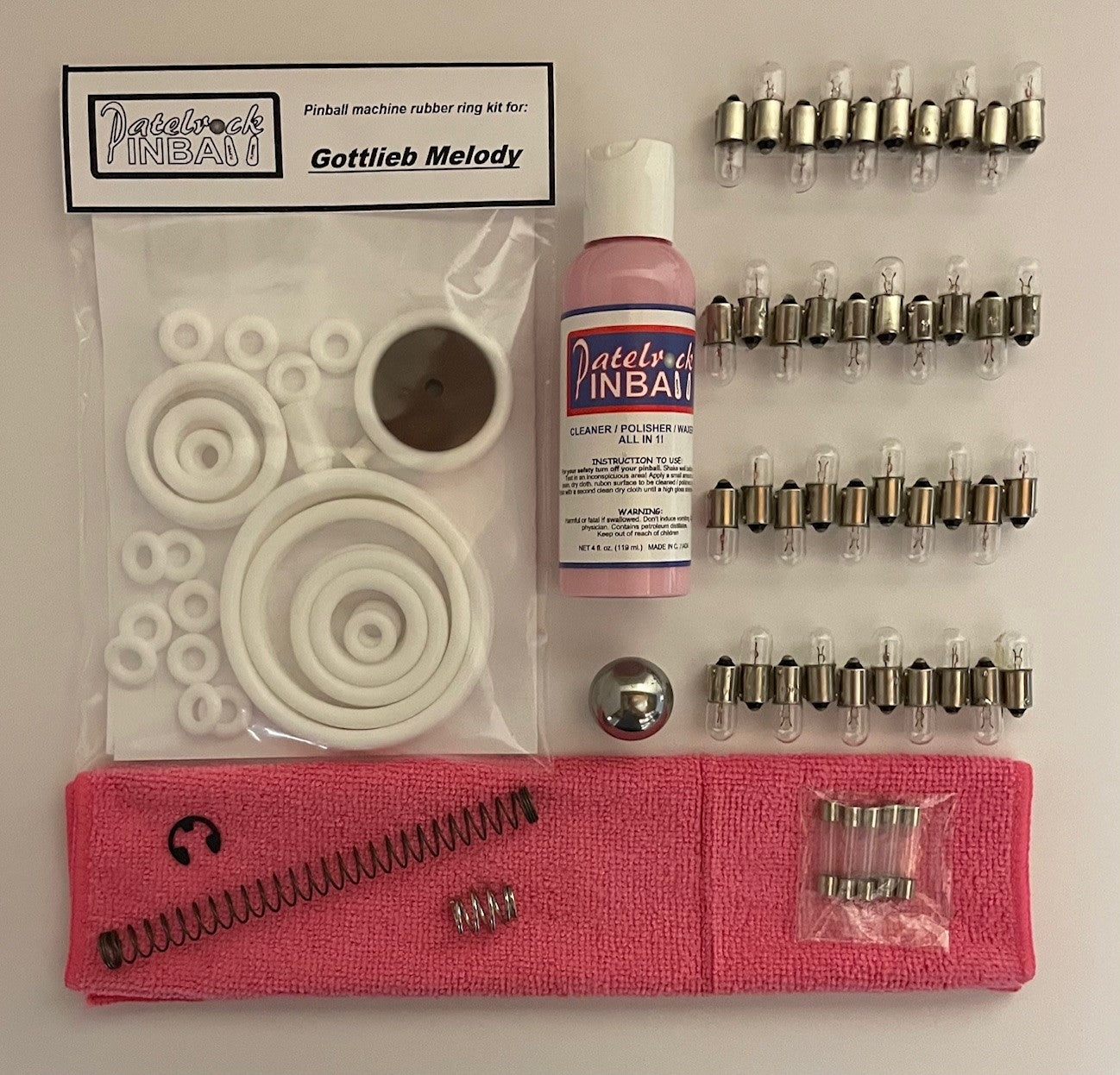 Gottlieb Melody Pinball Machine Maintenance Kit