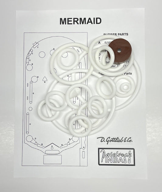 Gottlieb Mermaid Pinball Machine Rubber Ring Kit