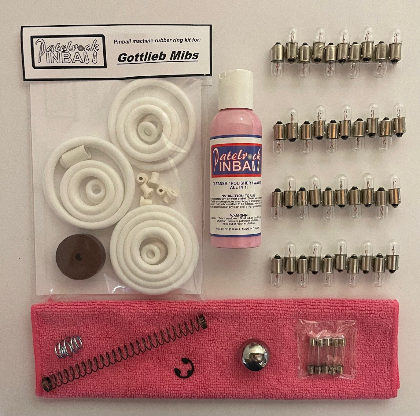 Gottlieb Mibs Pinball Machine Maintenance Kit