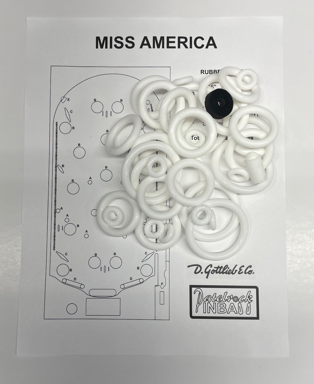 Gottlieb Miss America Pinball Machine Maintenance Kit