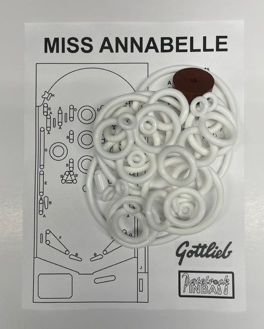 Gottlieb Miss Annabelle Pinball Machine Maintenance Kit