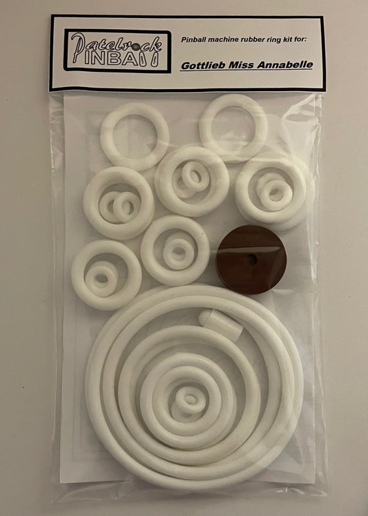 Gottlieb Miss Annabelle Pinball Machine Rubber Ring Kit