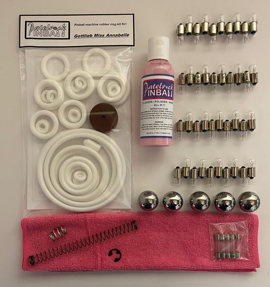Gottlieb Miss Annabelle Pinball Machine Maintenance Kit