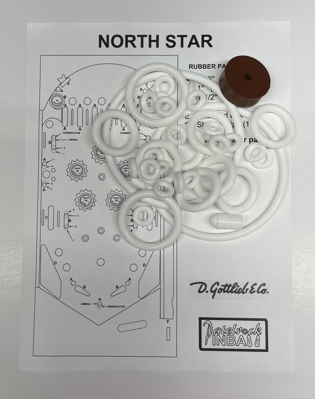 Gottlieb North Star Pinball Machine Maintenance Kit