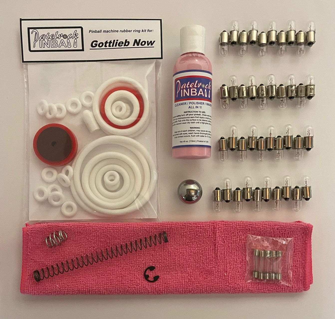 Gottlieb Now Pinball Machine Maintenance Kit