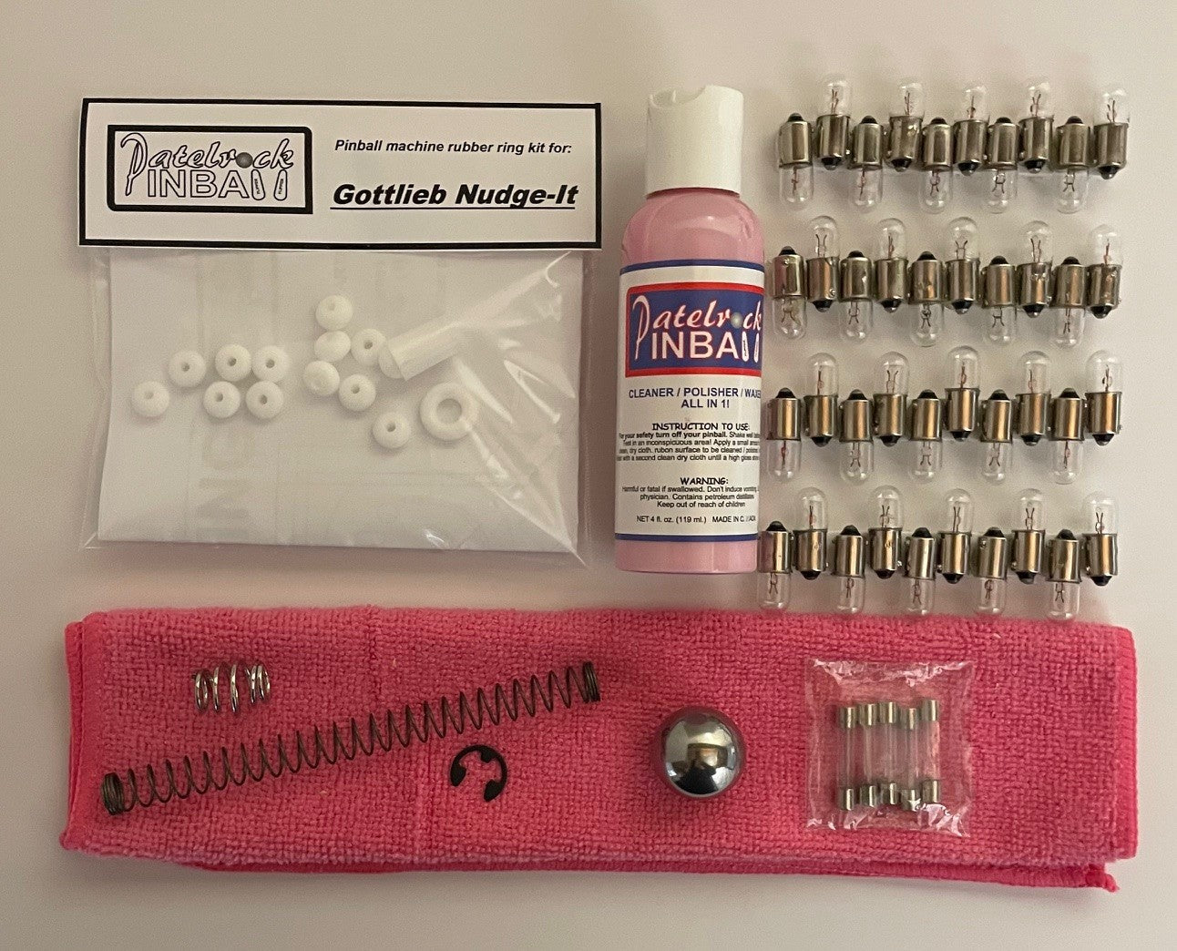 Gottlieb Nudge-It Pinball Machine Maintenance Kit