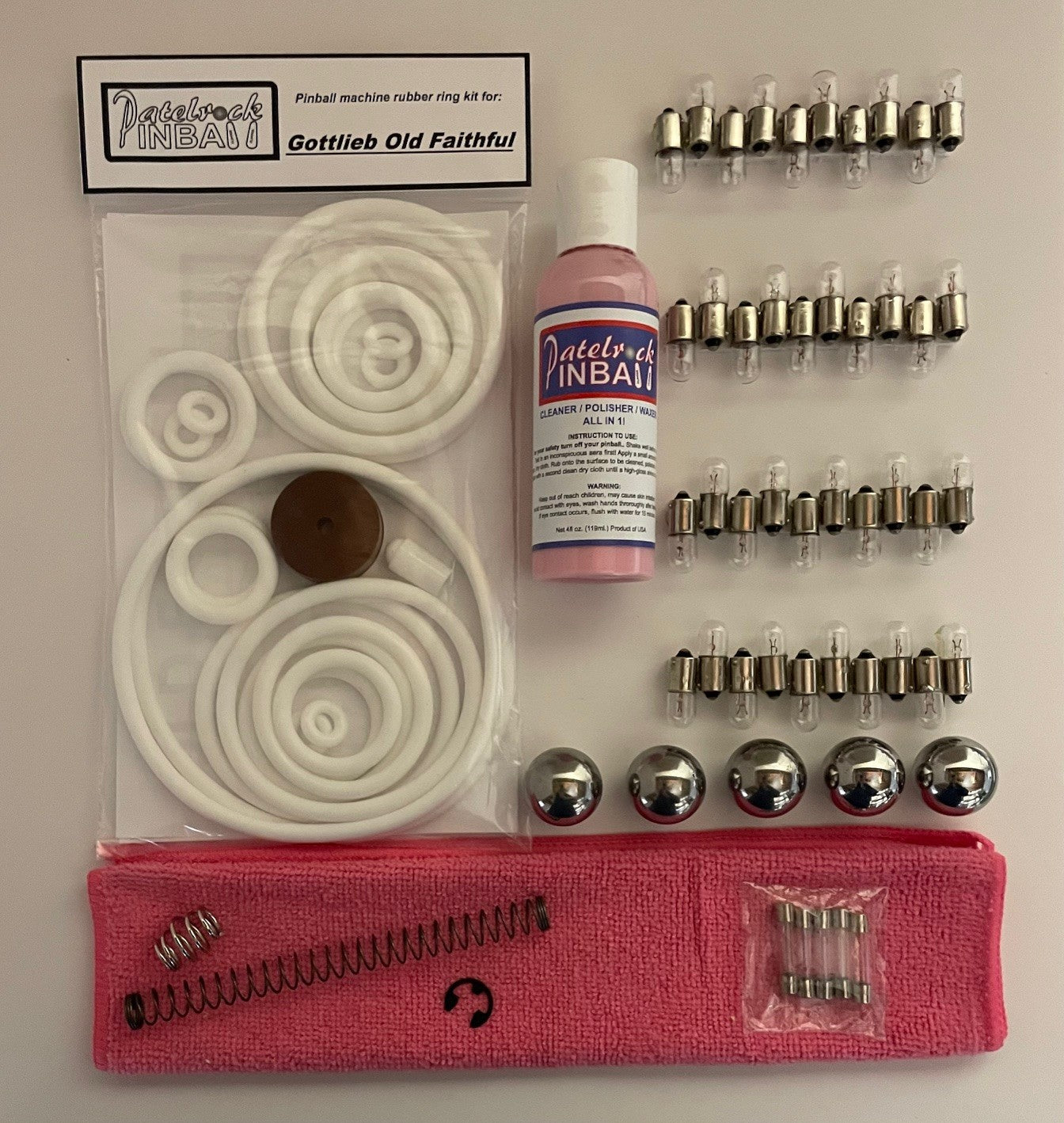 Gottlieb Old Faithful Pinball Machine Maintenance Kit