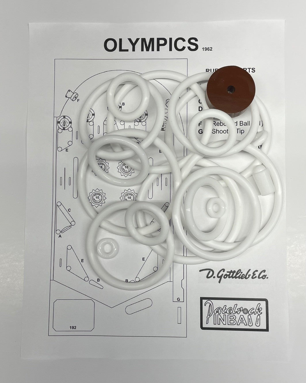 Gottlieb Olympics Pinball Machine Maintenance Kit