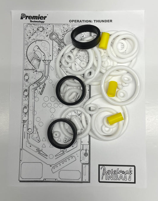 Gottlieb Operation: Thunder Pinball Machine Rubber Ring Kit