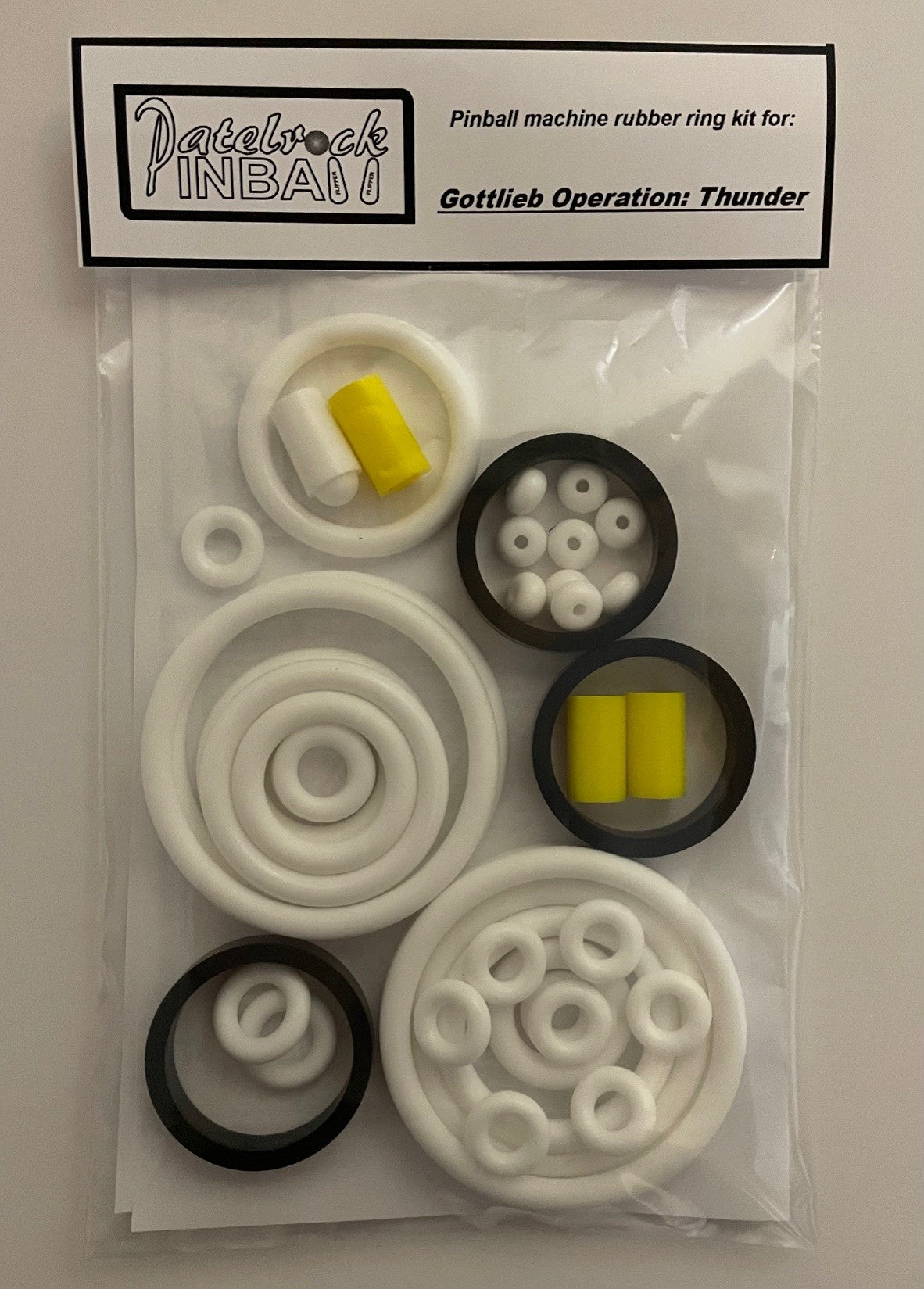 Gottlieb Operation: Thunder Pinball Machine Rubber Ring Kit