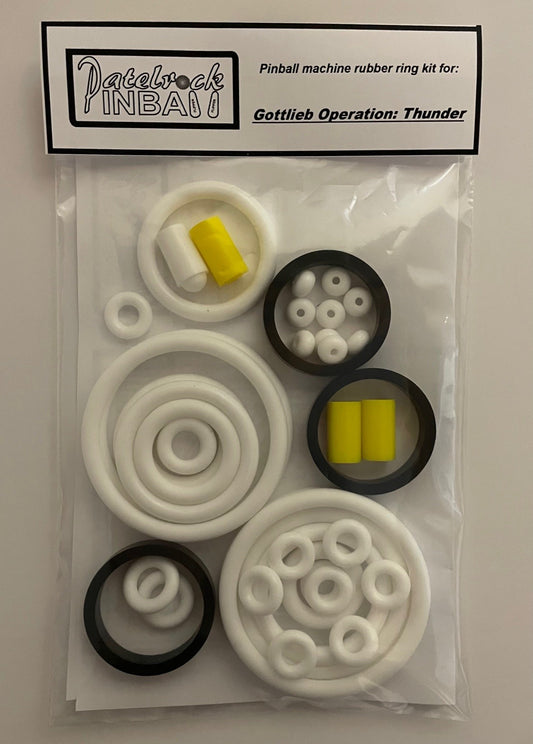 Gottlieb Operation: Thunder Pinball Machine Rubber Ring Kit