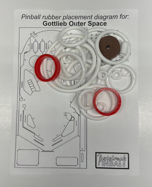 Gottlieb Outer Space Pinball Machine Maintenance Kit