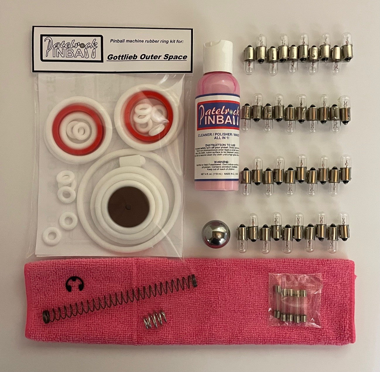 Gottlieb Outer Space Pinball Machine Maintenance Kit