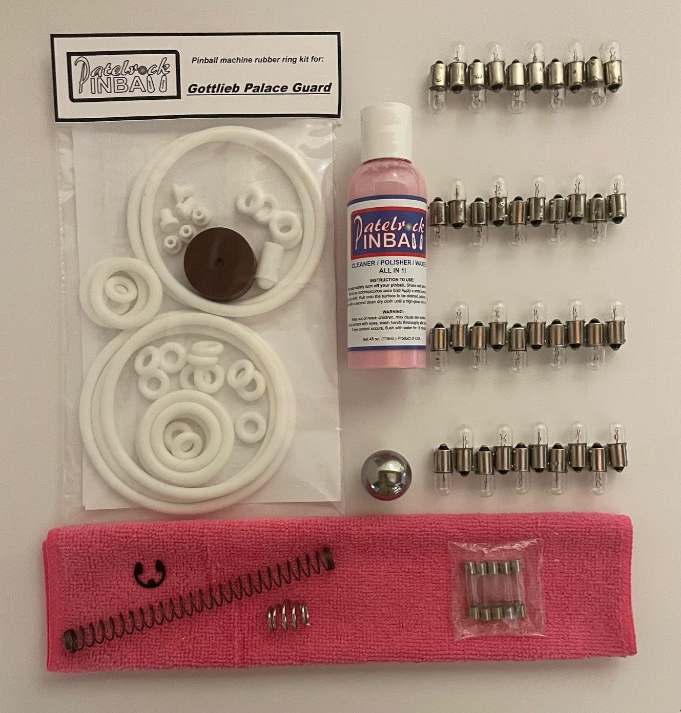 Gottlieb Palace Guard Pinball Machine Maintenance Kit