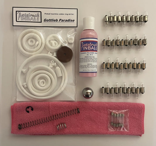 Gottlieb Paradise Pinball Machine Maintenance Kit