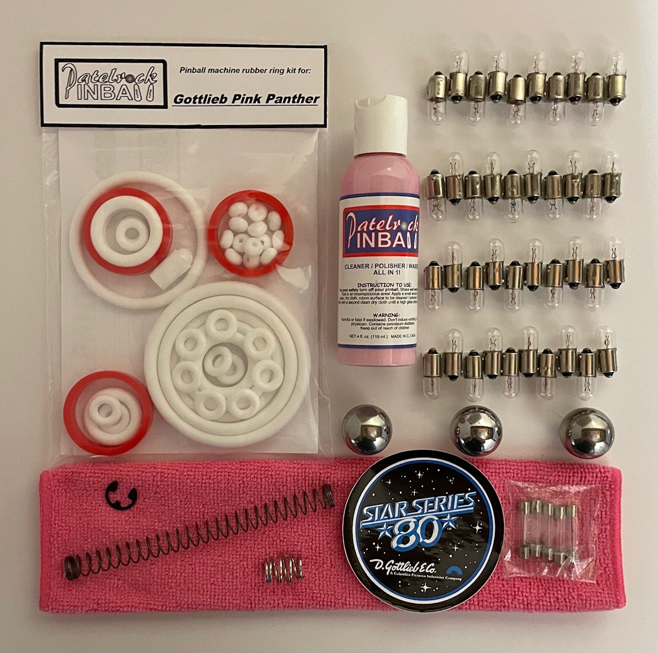 Gottlieb Pink Panther Pinball Machine Maintenance Kit