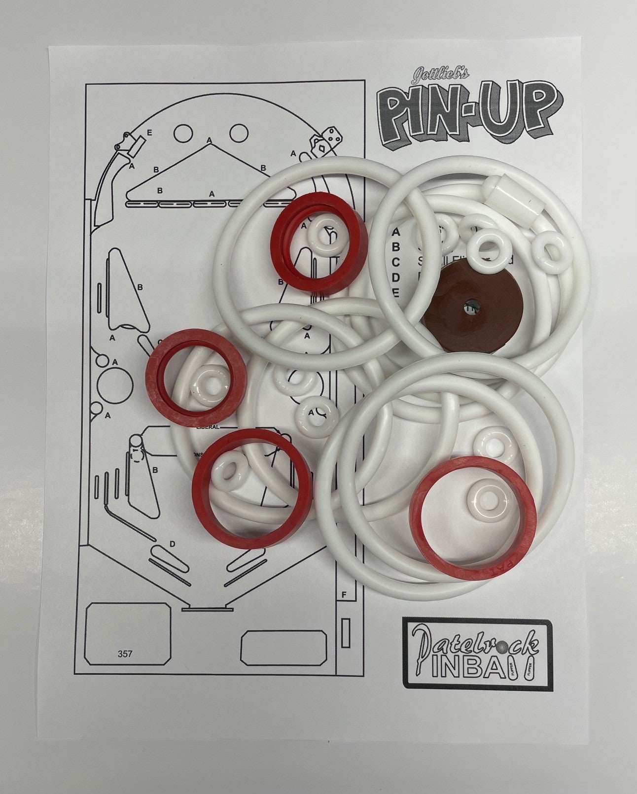 Gottlieb Pin Up Pinball Machine Rubber Ring Kit